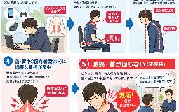 突然首が動かなくなった！姿勢の悪さが突然首の痛みを引き起こしたケース